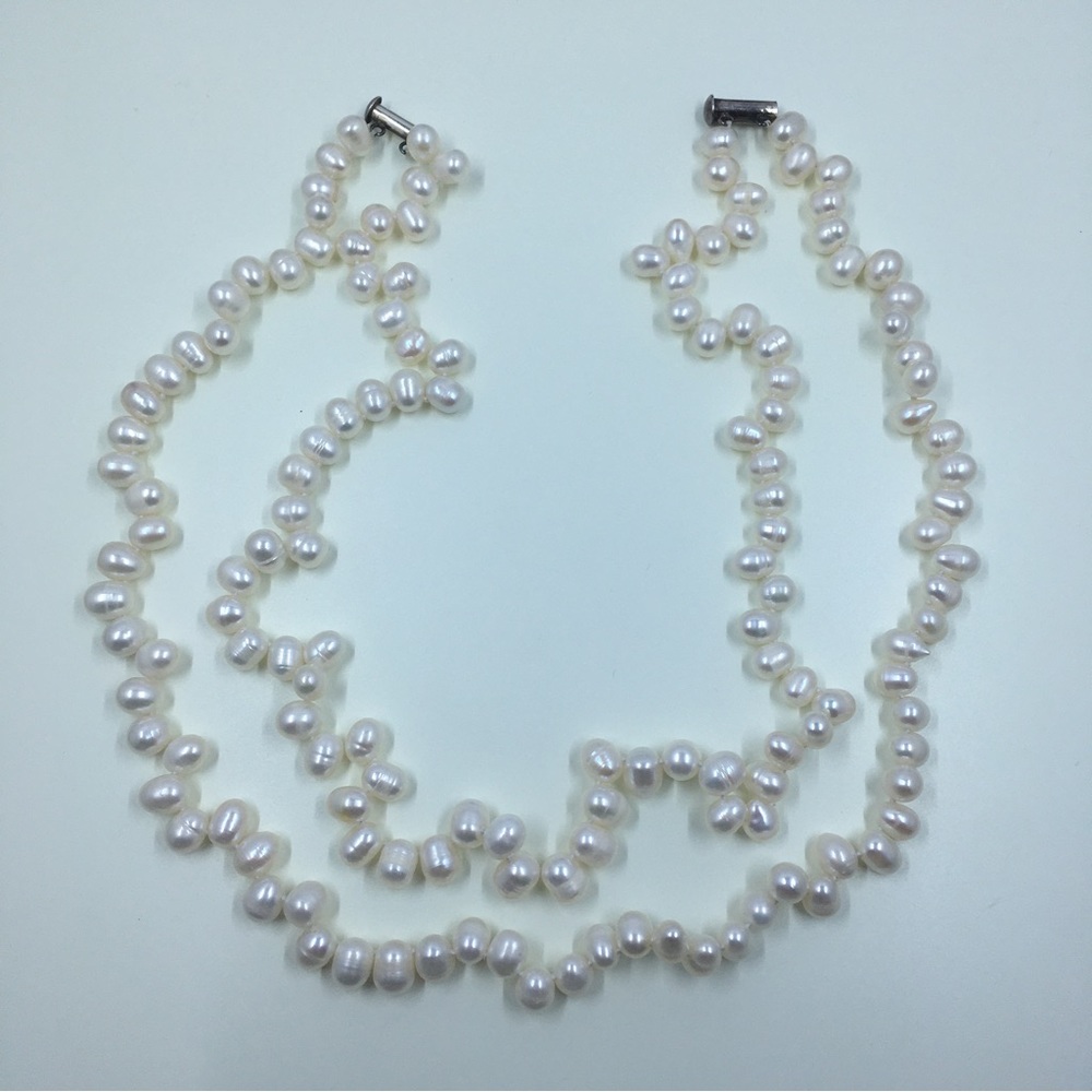 Double-Stranded Pearl Necklace - image 5